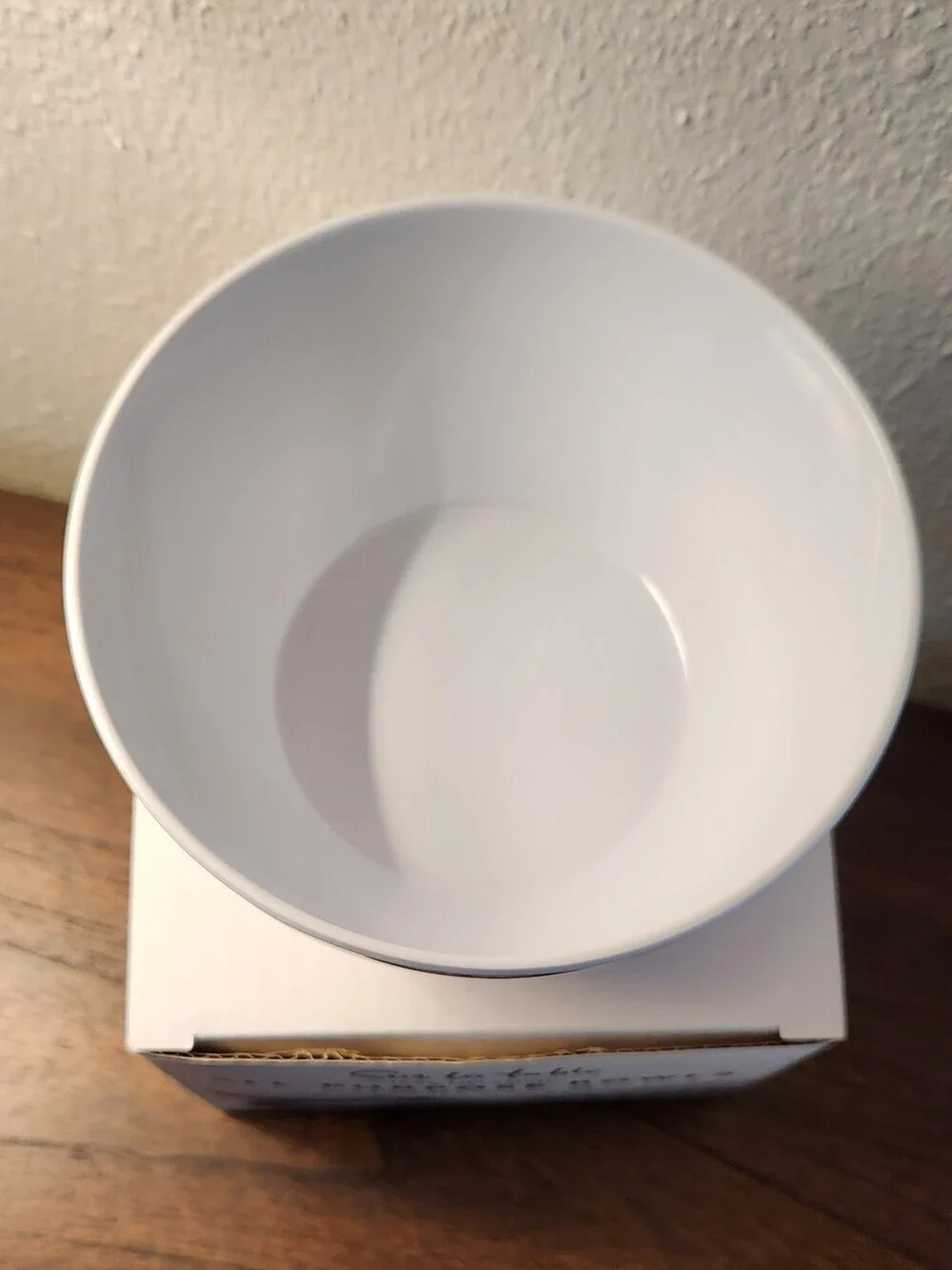 Sur La Table Blue Gingham Melamine Serving Bowl